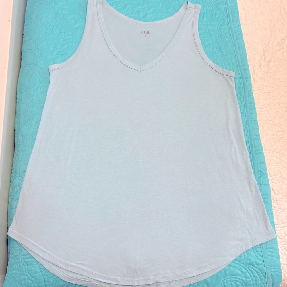 a.n.a Light Blue Women's Tank Top
